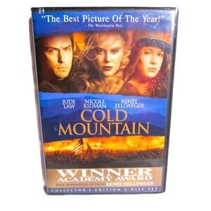 COLD MOUNTAIN DVD 2003 Civil War Drama Nicole Kidman Jude Law Academy Award